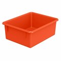Jonti-Craft 8084JC 13 1/2'' x 11'' x 5 1/4'' Orange Plastic Tub for Tub Units 5318084